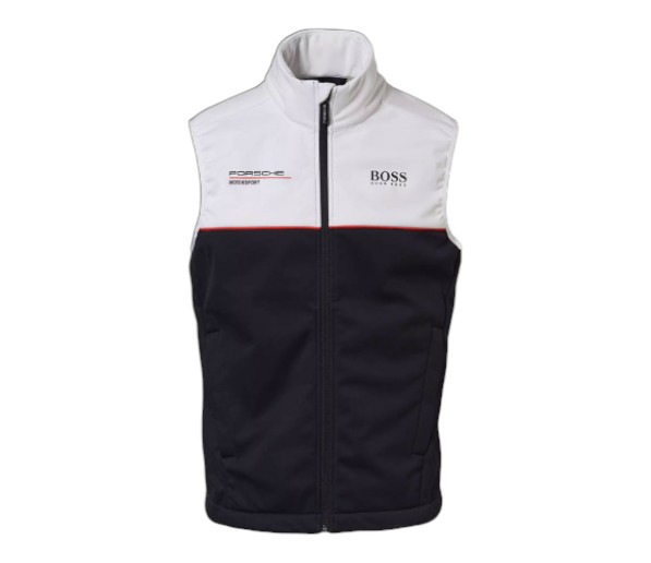 CHALECO UNISEX NEGRO-BLANCO TALLA M